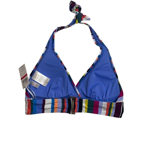 Anne Cole Easy Breezy Stripe Halter Bikini Top XS New - Picture 4 of 6